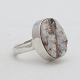 Natural Astrophyllite Silver Rings