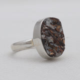 Natural Astrophyllite Silver Rings