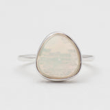 Natural Ethiopian Opal Silver Rings