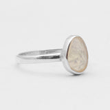 Natural Ethiopian Opal Silver Rings