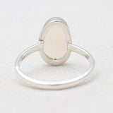 Natural Ethiopian Opal Silver Rings
