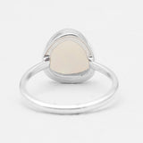 Natural Ethiopian Opal Silver Rings