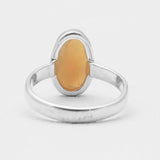 Natural Ethiopian Opal Silver Rings