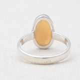 Natural Ethiopian Opal Silver Rings