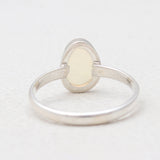 Natural Ethiopian Opal Silver Rings
