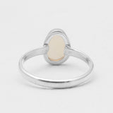 Natural Ethiopian Opal Silver Rings