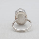 Green Tourmalinated Quartz Silver Rings