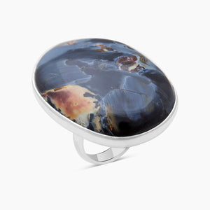 925 Sterling Silver Pietersite Jasper Rings