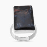 Pietersite Jasper Silver Rings