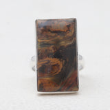 Pietersite Jasper Silver Rings