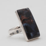 Pietersite Jasper Silver Rings