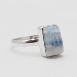 Blue Rhodochrosite Silver Rings