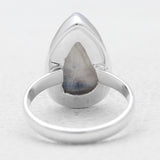 Blue Rhodochrosite Silver Rings