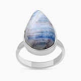 Blue Rhodochrosite Silver Rings
