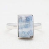 Blue Rhodochrosite Silver Rings