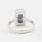 Blue Rhodochrosite Silver Rings