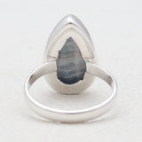 Blue Rhodochrosite Silver Rings