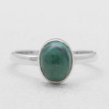 Natural Malachite 925 Sterling Silver Rings