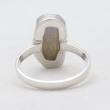 Natural Labradorite Silver Rings