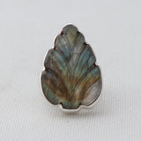 Carving Labradorite Silver Ring