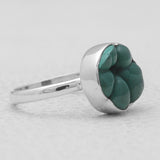 925 Sterling Silver Malachite Brain Rings