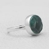 925 Sterling Silver Malachite Brain Rings