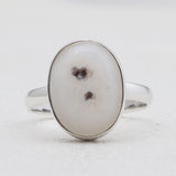 925 Silver Solar Ice Quartz Rings