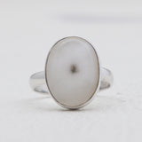 925 Silver Solar Ice Quartz Rings