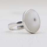 925 Silver Solar Ice Quartz Rings