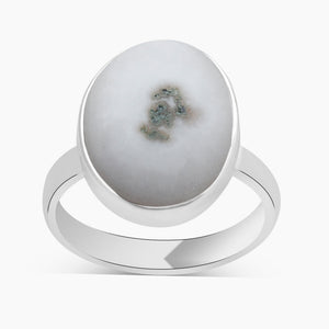 925 Silver Solar Ice Quartz Rings