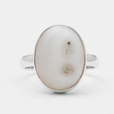 925 Silver Solar Ice Quartz Rings