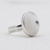 925 Silver Solar Ice Quartz Rings