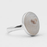 925 Silver Solar Ice Quartz Rings