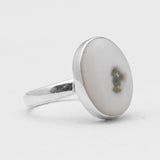 925 Silver Solar Ice Quartz Rings