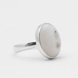 925 Silver Solar Ice Quartz Rings