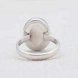 925 Silver Solar Ice Quartz Rings