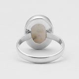 925 Silver Solar Ice Quartz Rings