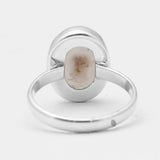 925 Silver Solar Ice Quartz Rings
