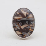925 Sterling Silver Turkish Agate Rings