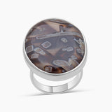 925 Sterling Silver Turkish Agate Rings