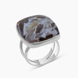 925 Sterling Silver Turkish Agate Rings