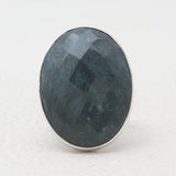 Moss Agate Silver Rings