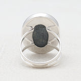 Moss Agate Silver Rings