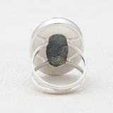 Moss Agate Silver Rings