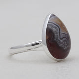 Crazy Lace Agate Silver Handmade Rings