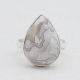 Crazy Lace Agate Silver Handmade Rings