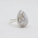 Crazy Lace Agate Silver Handmade Rings