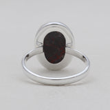 925 Sterling Silver Crazy Lace Agate Rings