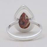 Crazy Lace Agate Silver Handmade Rings