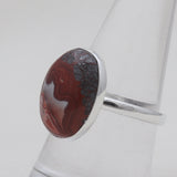 925 Sterling Silver Crazy Lace Agate Rings